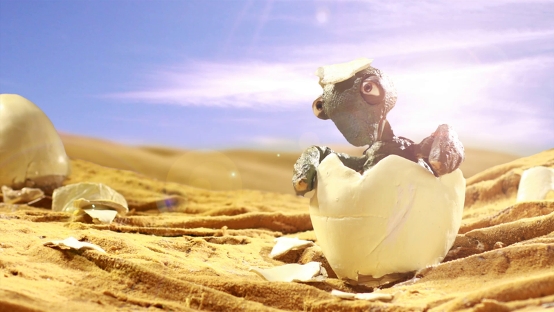 Tortuga animada en el corto Tartaruga